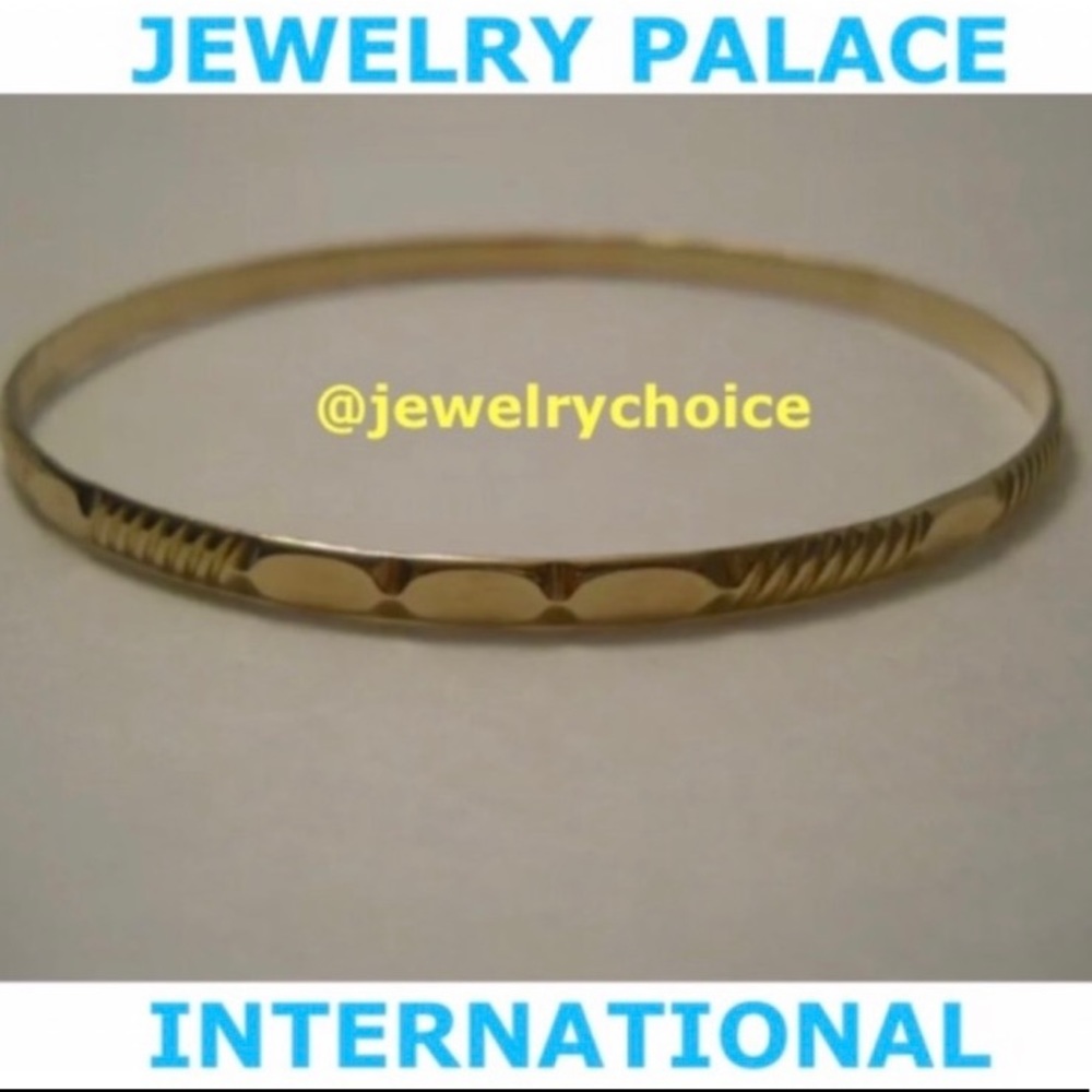 🆕14K Gold Filled Gypsy Style Slip On Bangles.